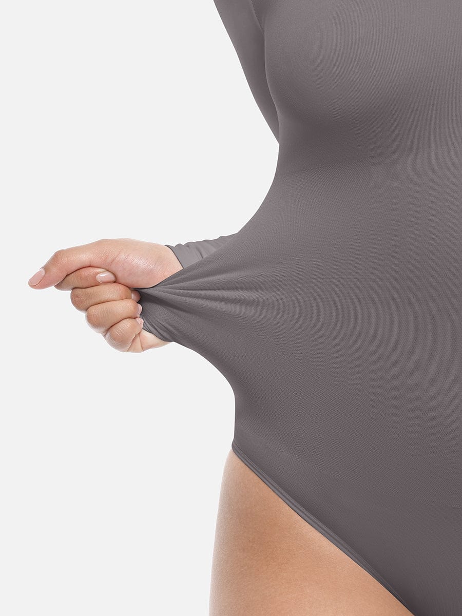 Long Sleeve Seamless Corset Shapewear Bodysuit - Slim Silhouette