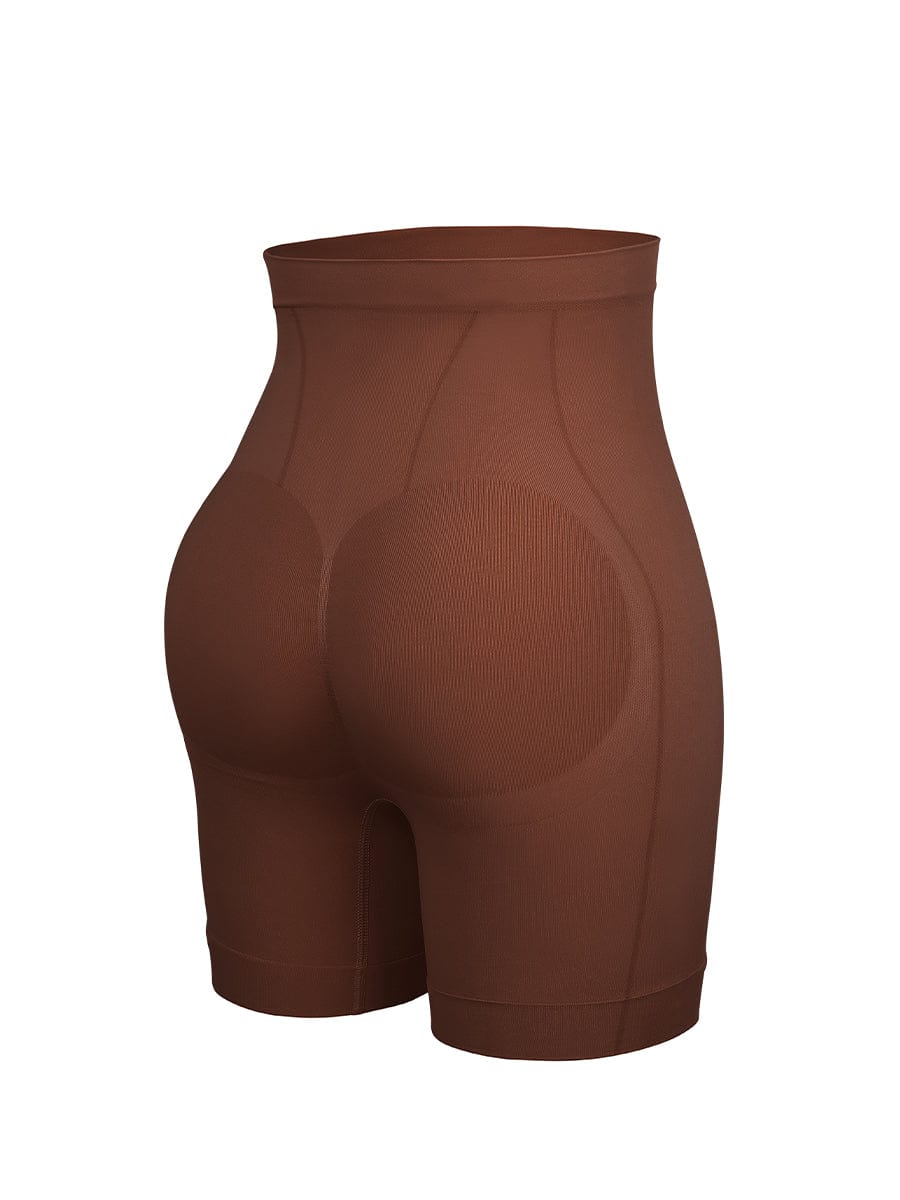 Wholesale Seamless Slimming Mid-Waist Tummy Control Boyshorts Panties