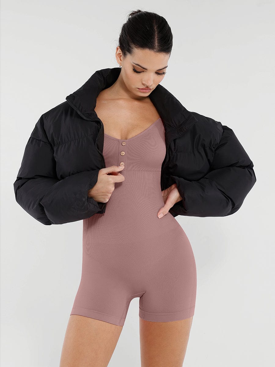 Seamless Bust Support Waist & Abdomen Shaping Butt Lifting Jumpsuit