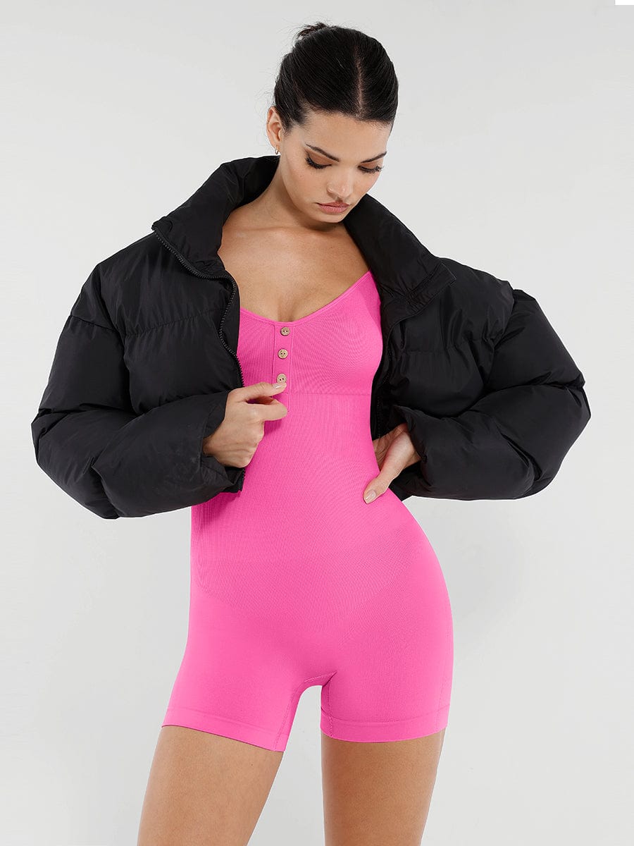 Seamless Bust Support Waist & Abdomen Shaping Butt Lifting Jumpsuit