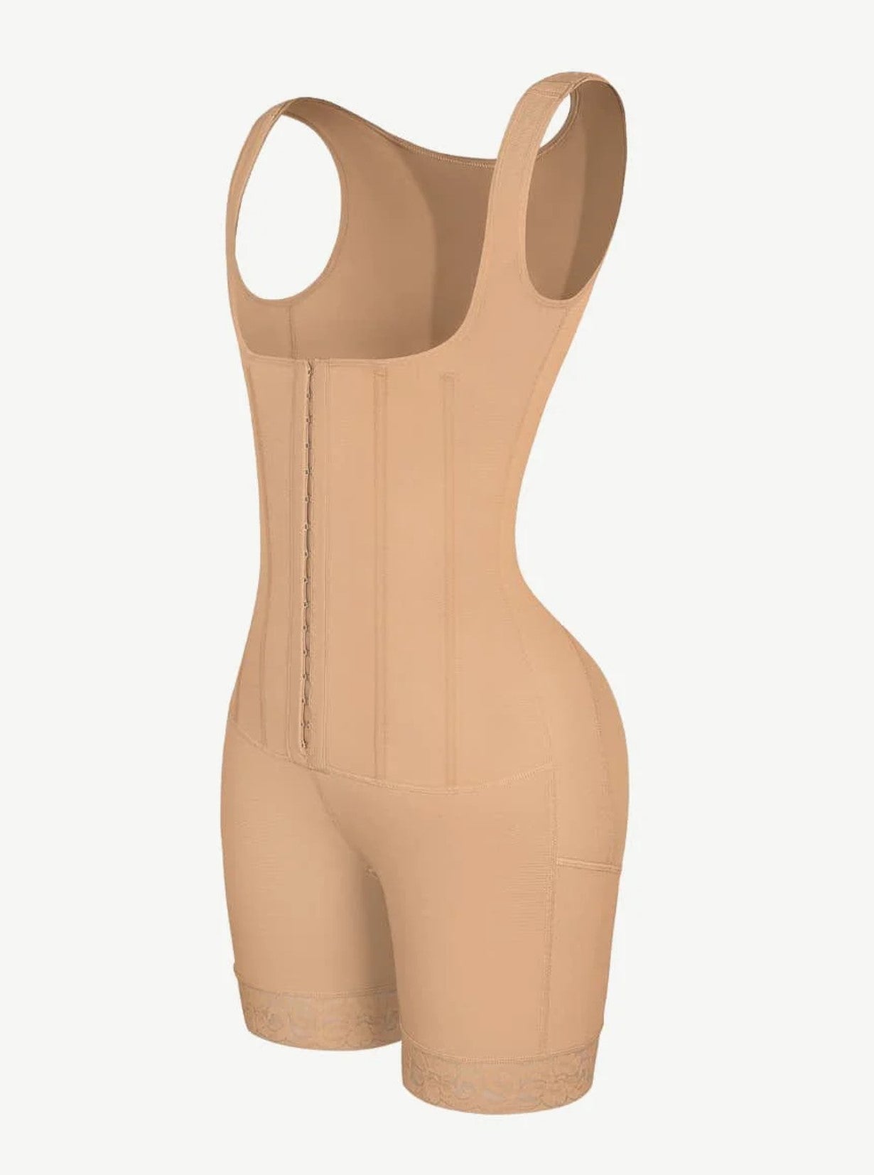 LuxxSlim® Post-op Faja Flexible Boning Full Bodysuit
