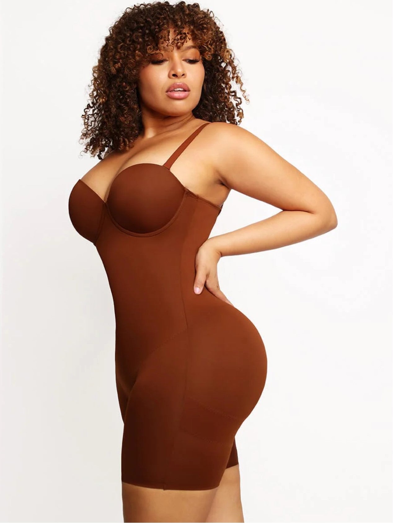 Luxxslim® Strapless Fancy Cupped Shaping Bodysuit