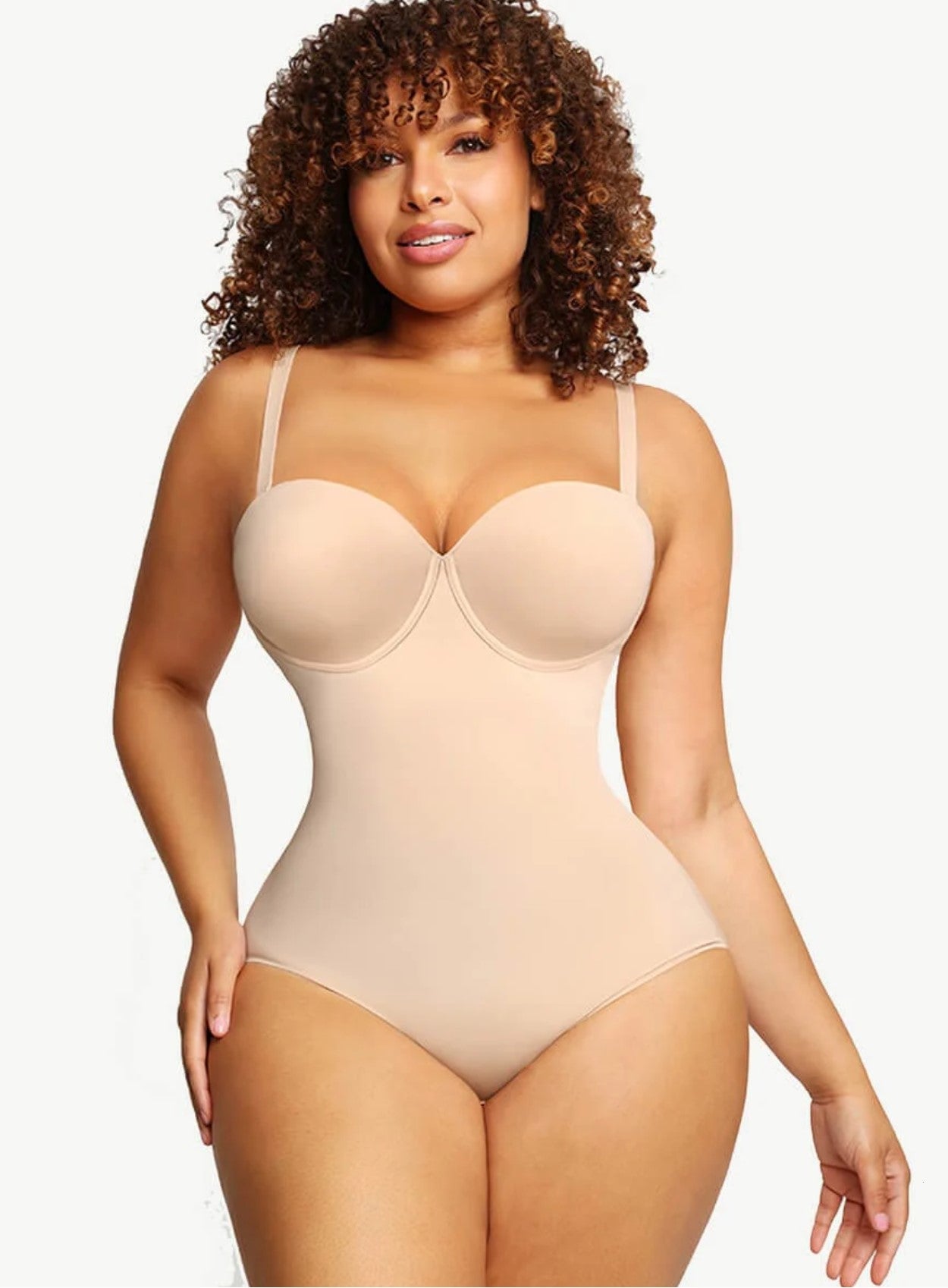 Luxxslim® Strapless Fancy Cupped Shaping Bodysuit
