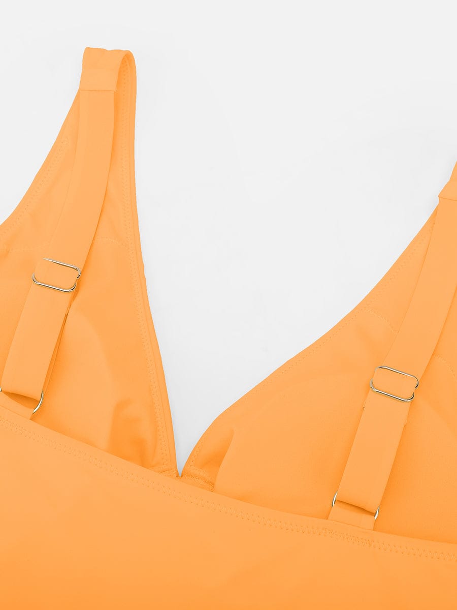 Waist Shaping Ruched One Piece Swimsuit - Eco Mesh Lining & Pads