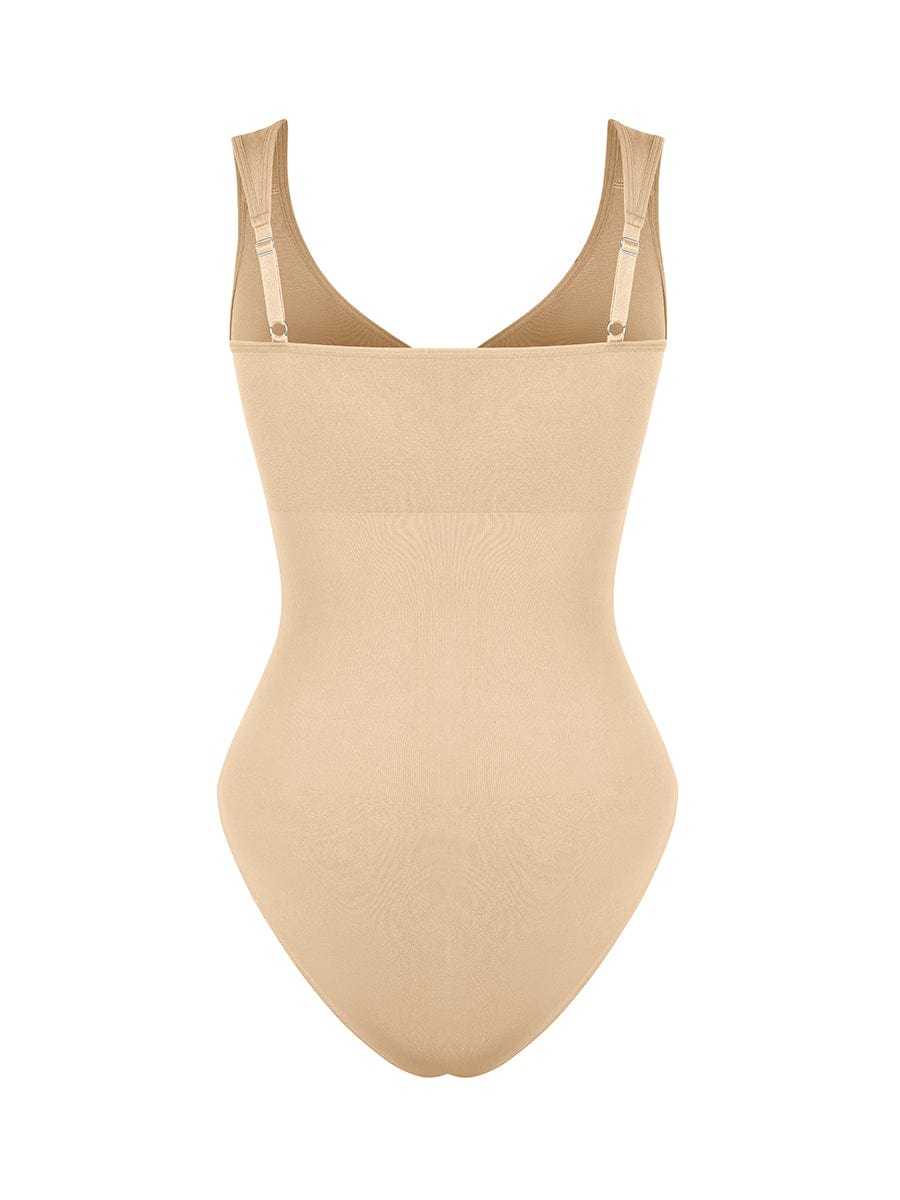 Wholesale Seamless Diamond Neck Bust Support Waist Control Panty Bodysuit