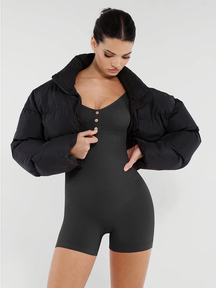 Seamless Bust Support Waist & Abdomen Shaping Butt Lifting Jumpsuit