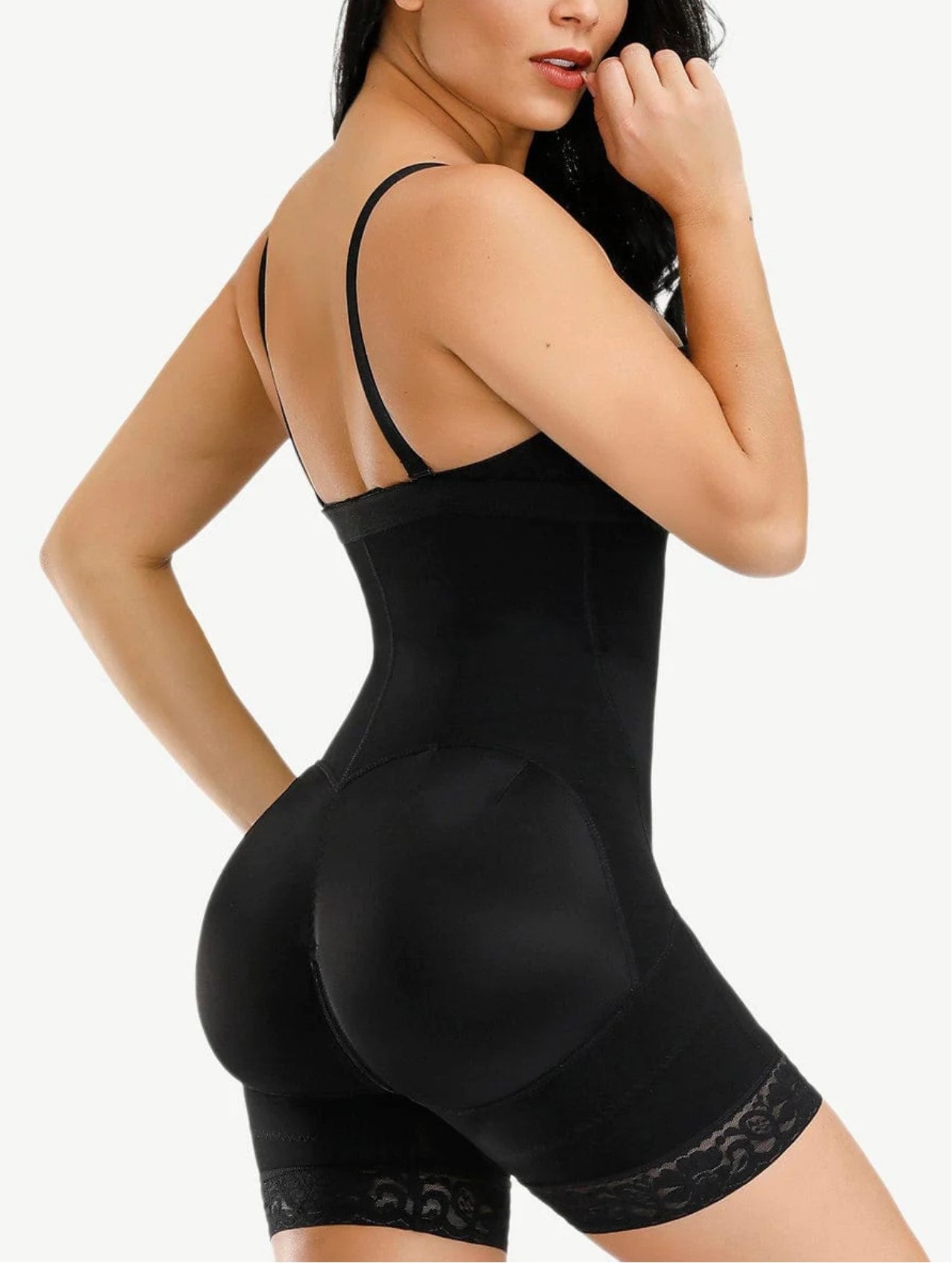 LuxxSlim® Firm Tummy Compression Bodysuit Shaper With Butt Lifter